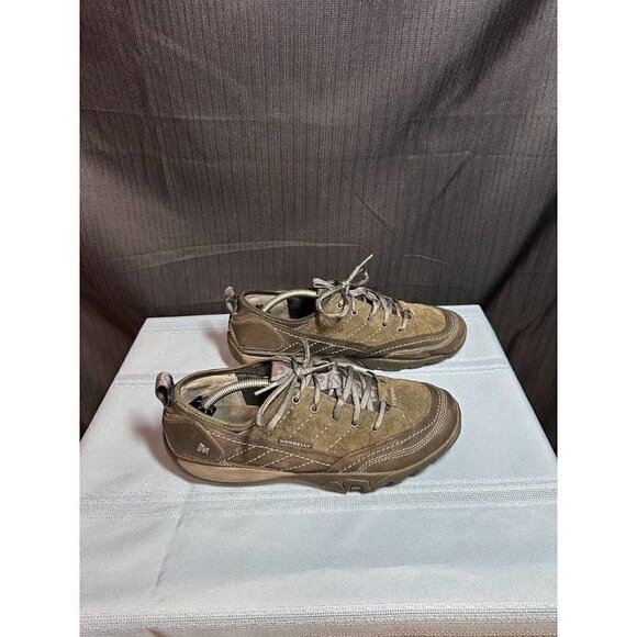 Merrell Black and Grey Lace Up Low Top Work Sneakers Size 10US 7.5UK used no box - Picture 3 of 6